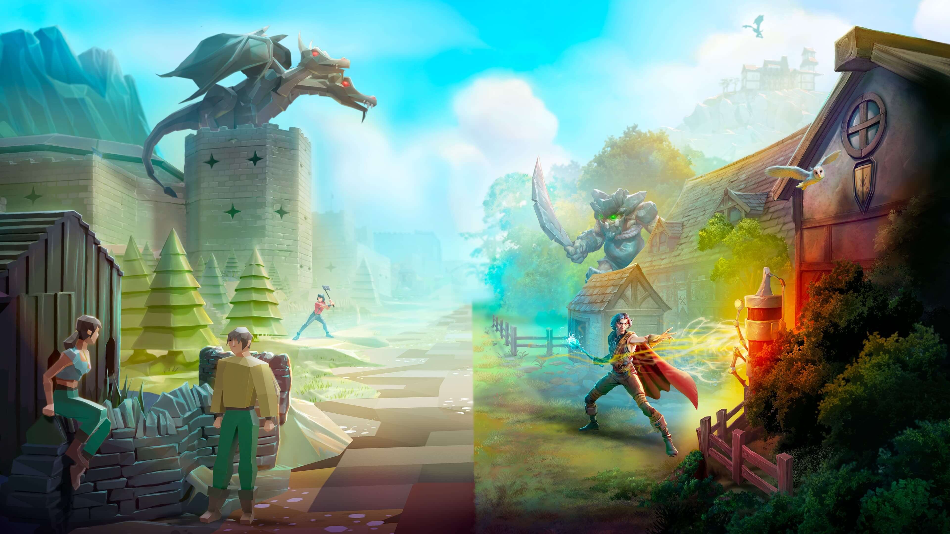 Gielinor as viewed in both RuneScape & Old School RuneScape.